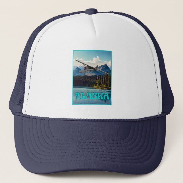 Gorra De Camionero Avión flotante de Alaska (Anverso)