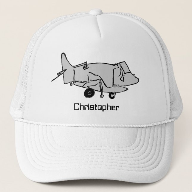 Gorra De Camionero Avión personalizado (Anverso)