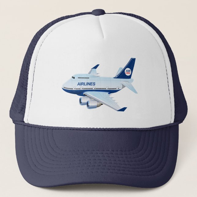 Gorra De Camionero avión personalizado (Anverso)