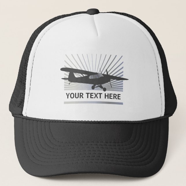 Gorra De Camionero Aviones de ala alta de Taildragger (Anverso)