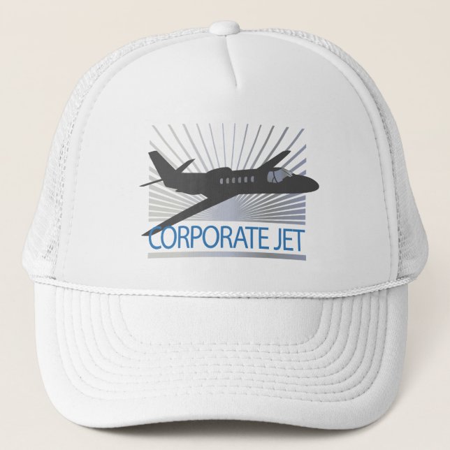 Gorra De Camionero Aviones de jet corporativo (Anverso)