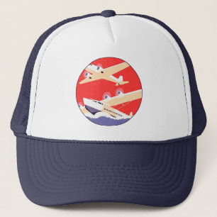 Gorra De Camionero Aviones que vuelan con hélice de época