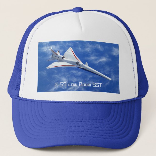 Gorra De Camionero Aviones subpersónicos X-59 de bajo auge (Anverso)