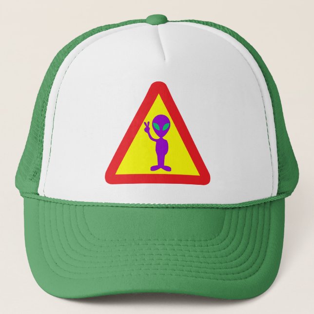 Gorra De Camionero Aviso de Alien (Anverso)