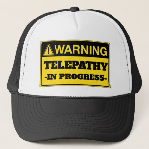 Gorra De Camionero Aviso: Telepatía en curso
