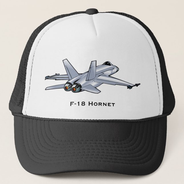 Gorra De Camionero Avispón F-18 (Anverso)