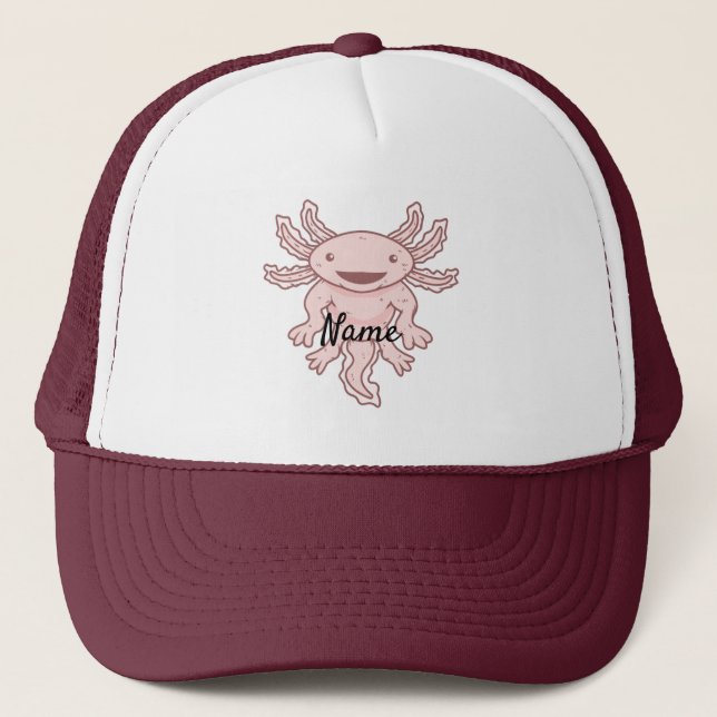 Gorra De Camionero Axiolotl rosado lindo Thunder_Cove (Anverso)