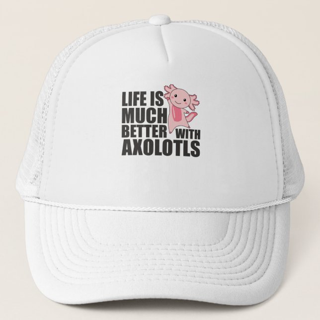 Gorra De Camionero Axolotl Es Mi Animal Espiritual - Axolotl Dulce (Anverso)
