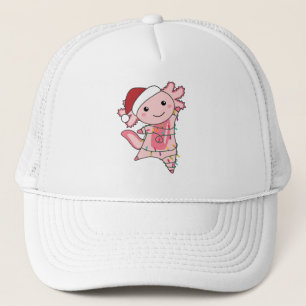 Gorra De Camionero Axolotl Merry Christmas Winter Animals Axolotls