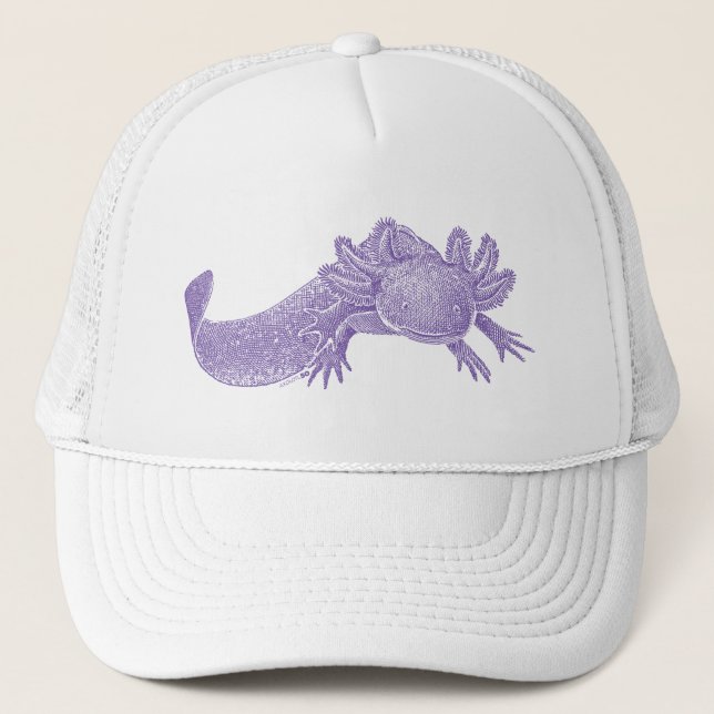 Gorra de camionero Axolotl - PURPURA (Anverso)