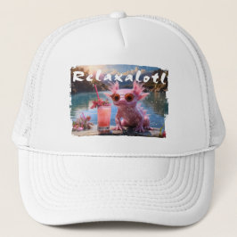 Gorra De Camionero Axolotl Relaxalotl Afligido