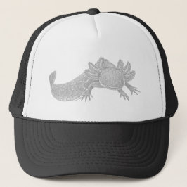 Gorra De Camionero Axolotl Trucker Hat - GRAY