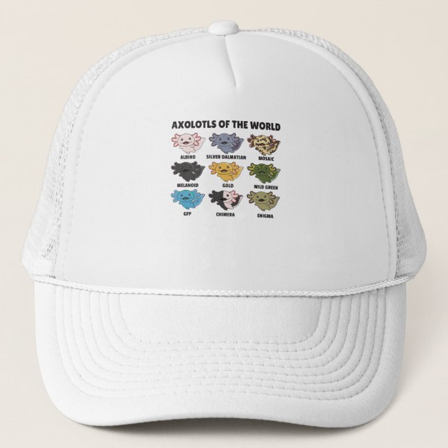 Gorra De Camionero Axolotls de Axolotl (Anverso)