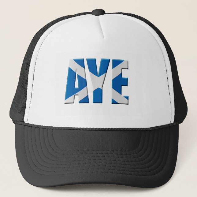 Gorra De Camionero Aye escocés (Anverso)