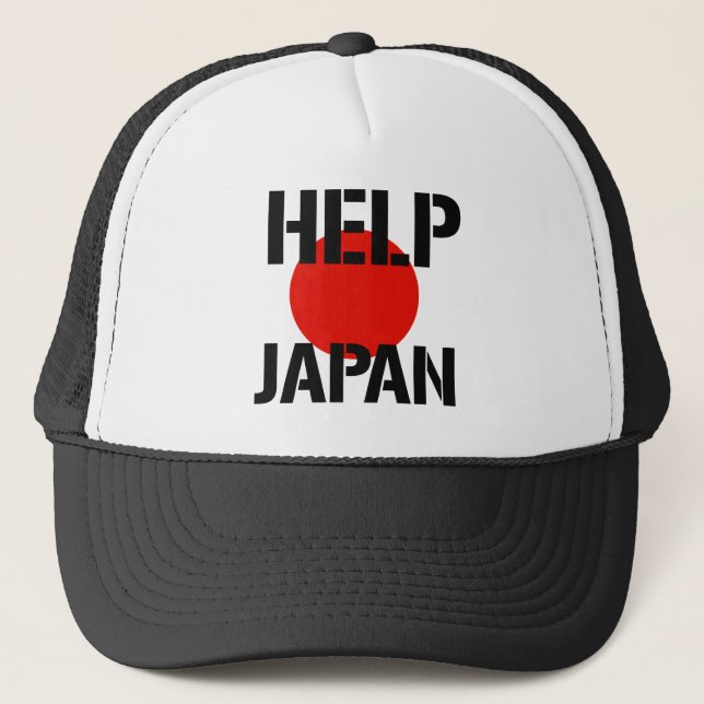 Gorra De Camionero Ayuda Japón - (Anverso)