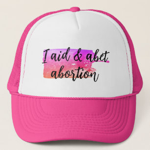Gorra De Camionero Ayudo y apoyo el aborto
