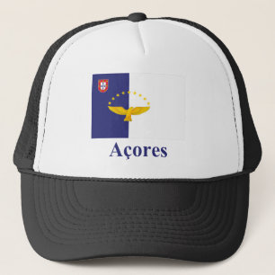 Gorra De Camionero Azores señalan por medio de una bandera con nombre