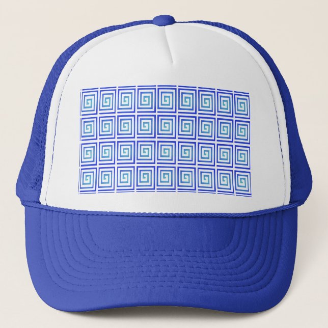 Gorra De Camionero azotes azules (Anverso)