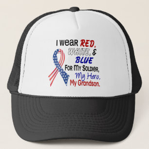 Gorra De Camionero Azul blanco rojo para mi nieto