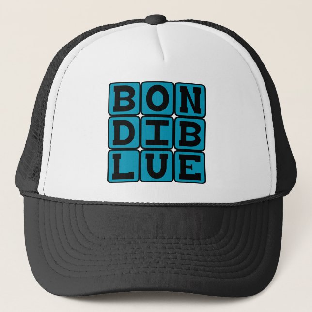Gorra De Camionero Azul bondi, color (Anverso)