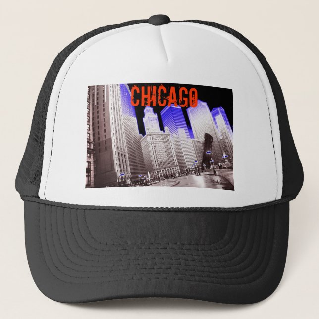 GORRA DE CAMIONERO AZUL DE CHICAGO (Anverso)