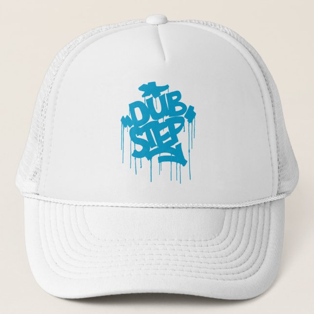 Gorra De Camionero Azul de cielo de Dubstep FatCap (Anverso)