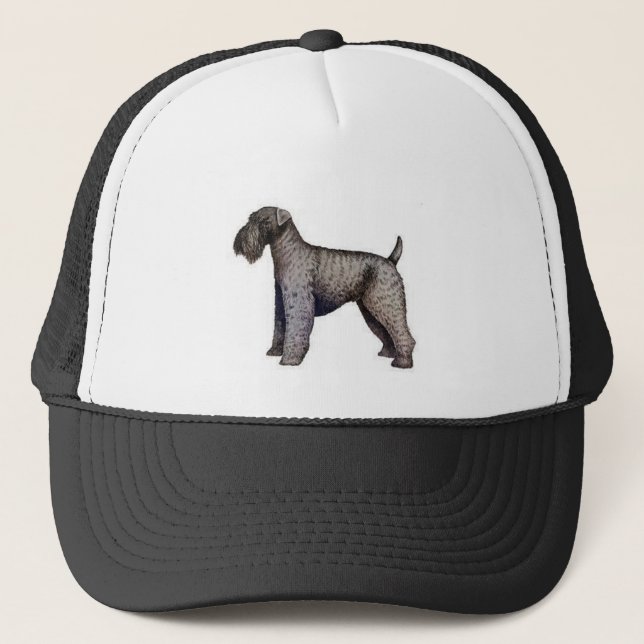Gorra De Camionero Azul de Kerry Terrier (Anverso)