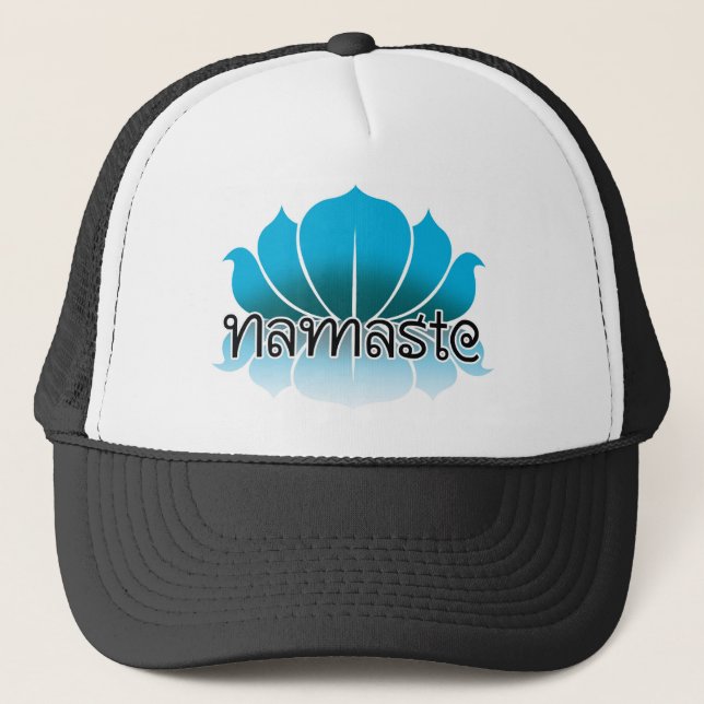 Gorra De Camionero Azul de Lotus (Anverso)