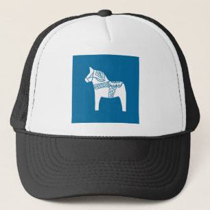 Gorra De Camionero Azul del caballo de Dala