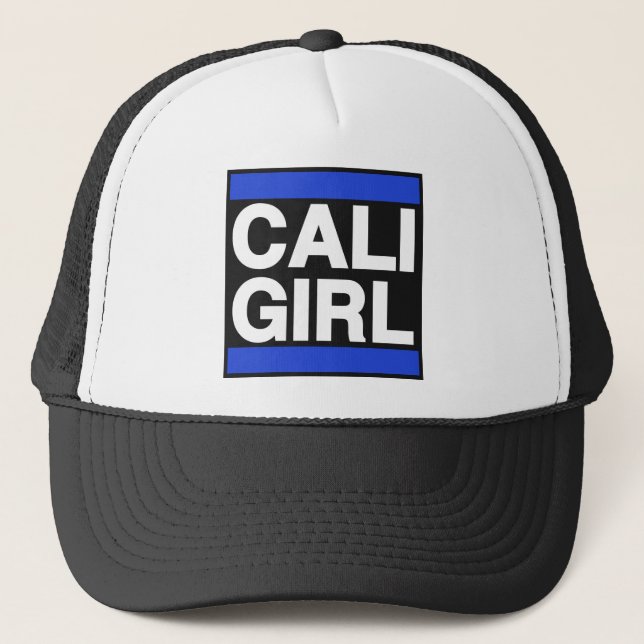 Gorra De Camionero Azul del chica de Cali (Anverso)