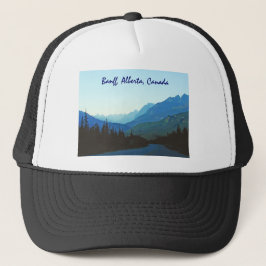 Gorra De Camionero Azul del jaspe de Banff