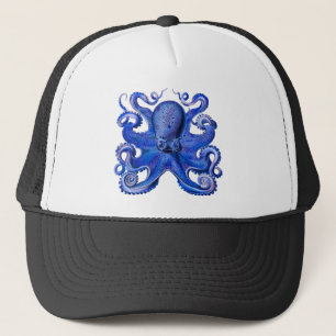 Gorra De Camionero Azul del pulpo de Haeckel