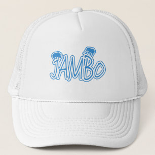 Gorra De Camionero Azul del suajili de Jambo hola