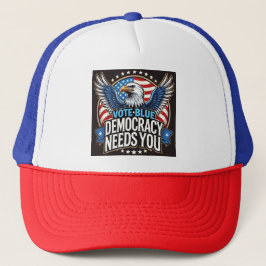 Gorra De Camionero Azul del voto