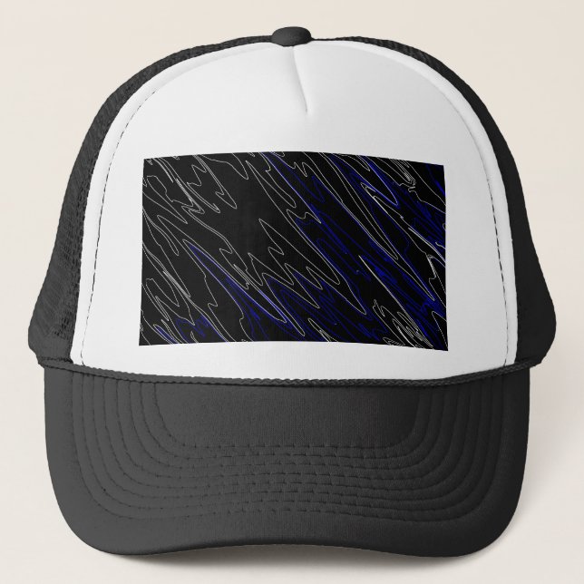 Gorra De Camionero Azul negro mareado (Anverso)