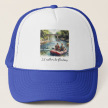 Gorra de camionero azul para aventura de viaje flo