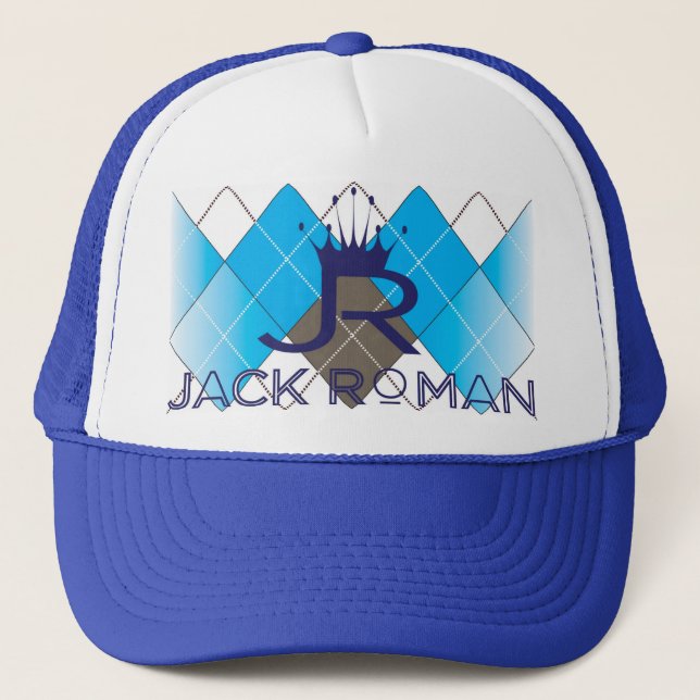 Gorra De Camionero Azul romano de Robbie K (Anverso)