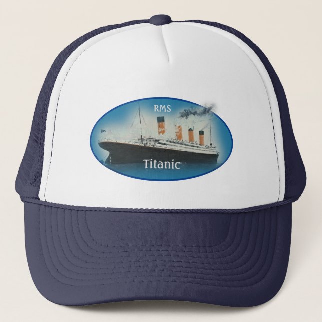 Gorra De Camionero Azul titánico (Anverso)