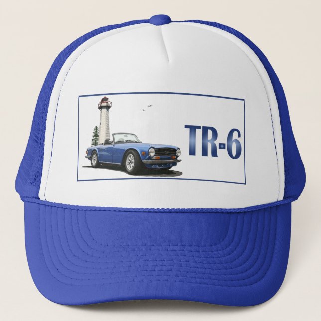 Gorra De Camionero Azul TR6 (Anverso)
