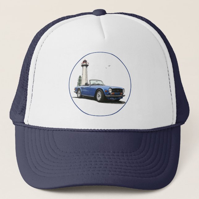 Gorra De Camionero Azul TR6 (Anverso)