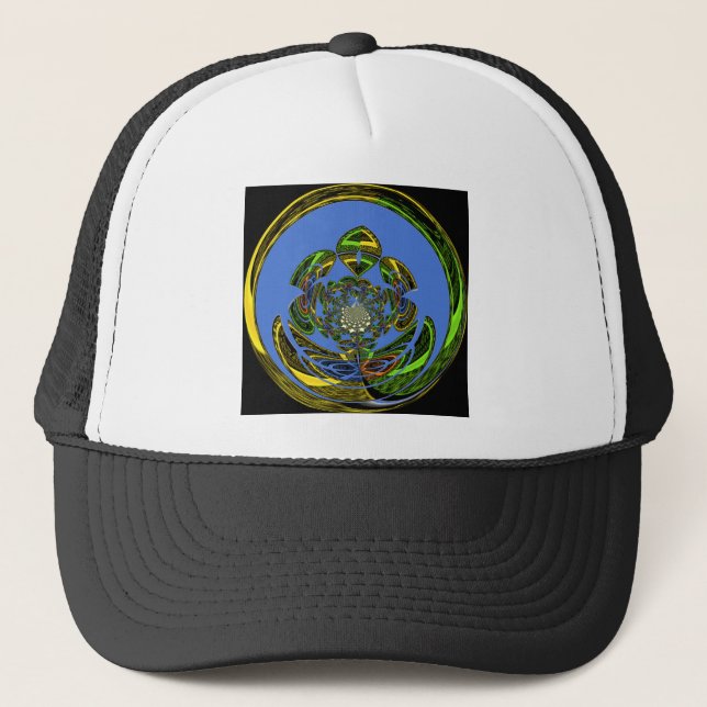 Gorra De Camionero Azul tradicional (Anverso)