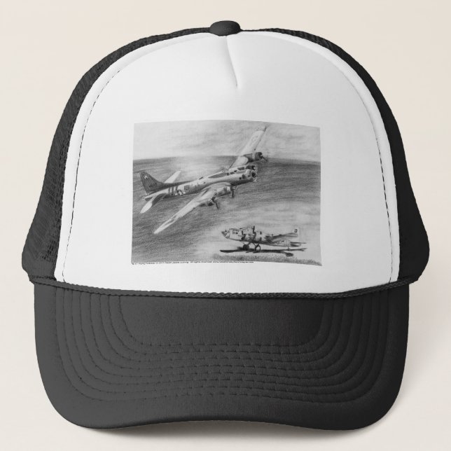 Gorra De Camionero (B-17) Fortaleza Voladora (Anverso)