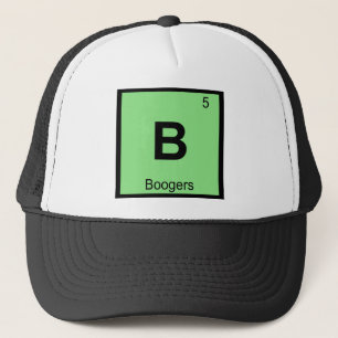 Gorra De Camionero B - Boogers Química Símbolo de tabla periódica