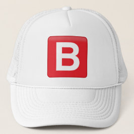 Gorra De Camionero B 🅱️ protector solar de Emoji de botón