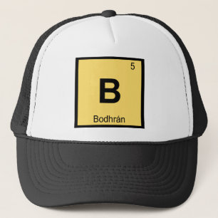Gorra De Camionero B - Símbolo de la tabla periódica de música Bodhra