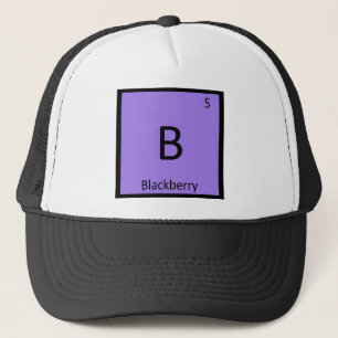 Gorra De Camionero B - Tabla Periódica de Química de Frutas de Zarzam