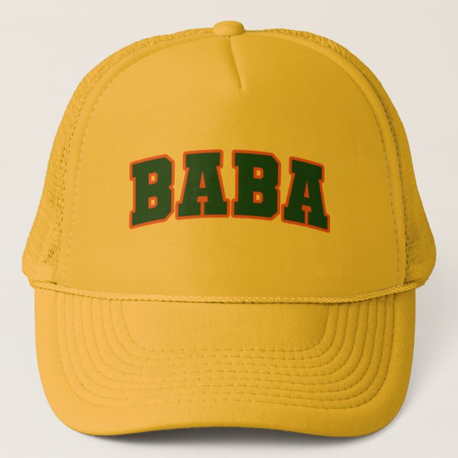 GORRA DE CAMIONERO BABA RUST-GREEN PARA EL DÍA DEL PADRE (Anverso)