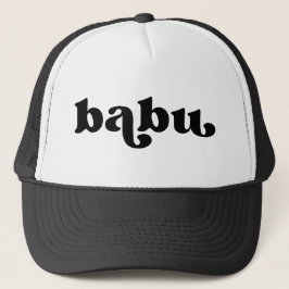 Gorra De Camionero Babu africano negro y blanco retro