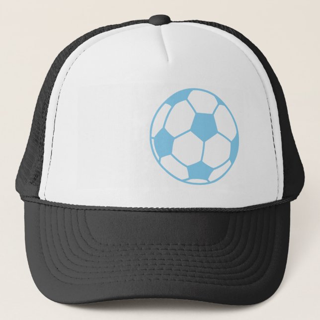 Gorra De Camionero Baby Blue Soccer Ball (Anverso)