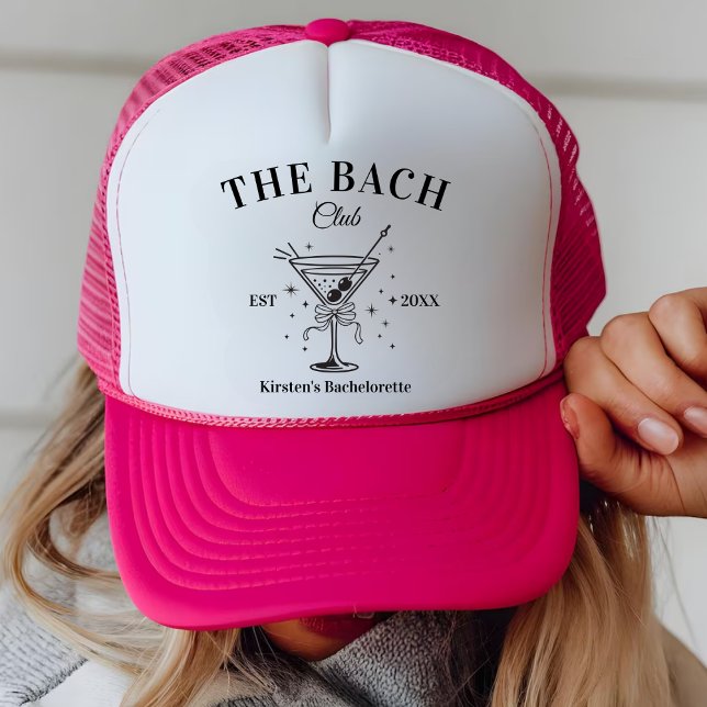 Gorra De Camionero Bach Club Personalizado Bachelorette Party Favor (Subido por el creador)